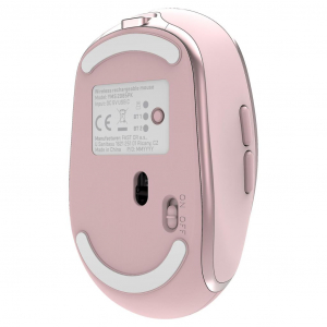 Yenkee vezeték nélküli (Bluetooth 5.2 és 2.4GHz) egér rózsaszín (YMS 2085PK)